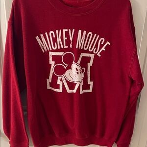 Disney Red Graphic Sweatshirt